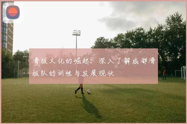 滑板文化的崛起：深入了解成都滑板队的训练与发展现状